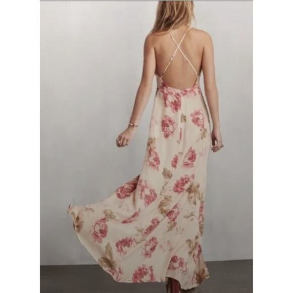 NWD Reformation Dima Maxi Dress Gown Size 2 Naples Floral #2G503 - Picture 3 of 13
